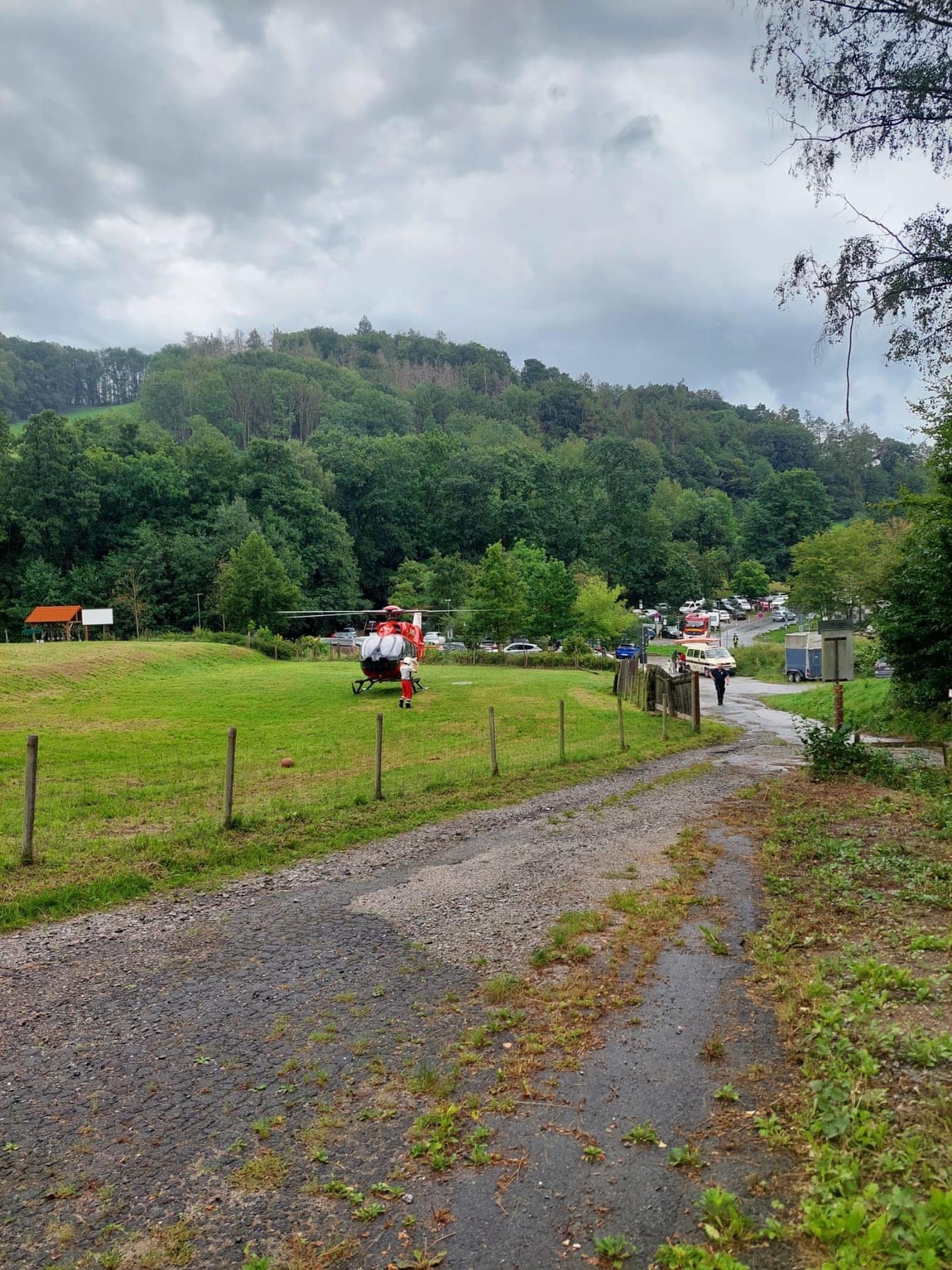 Bild 1 | H1 - Hubschrauber­landung