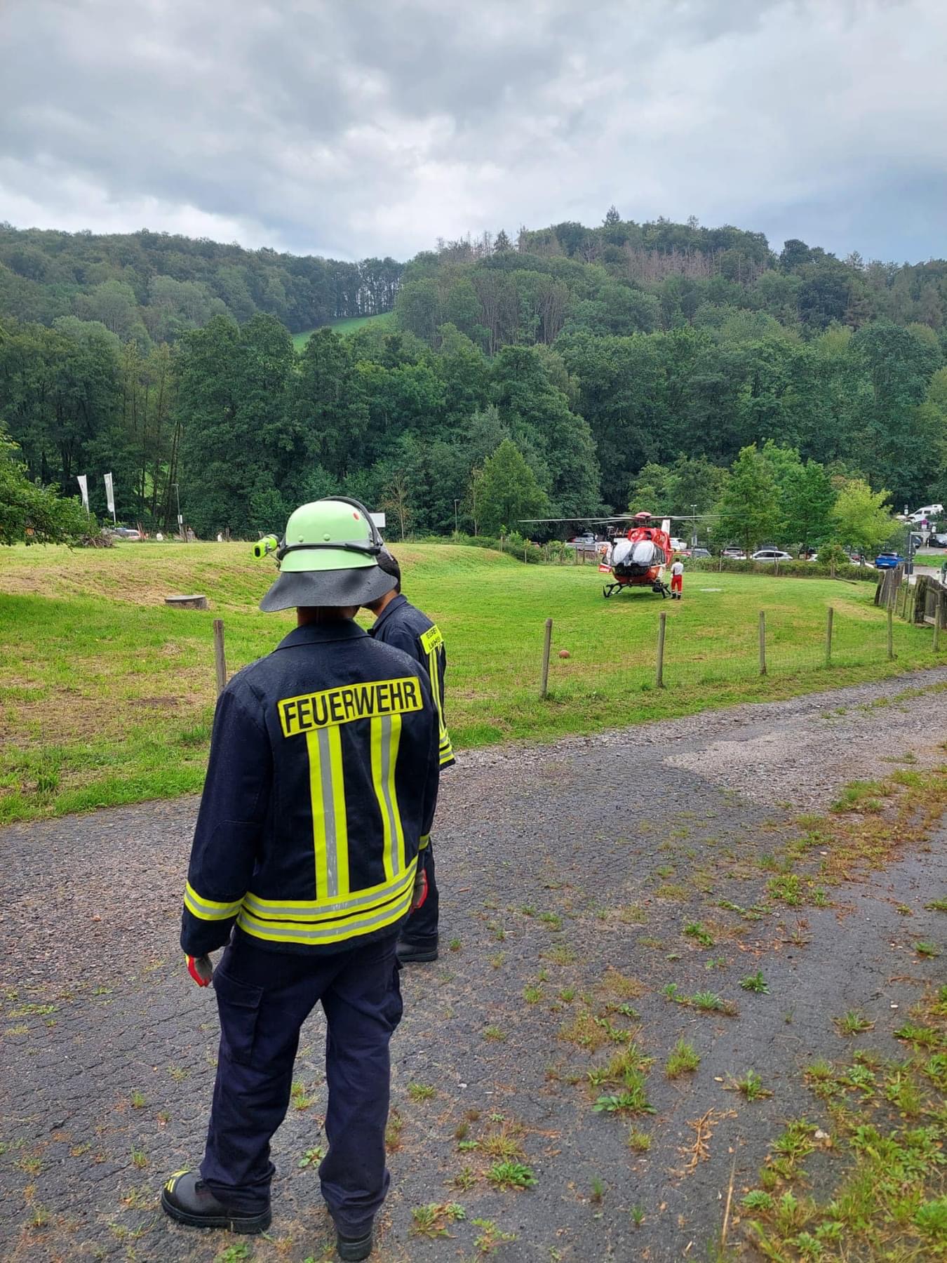 Bild 3 | H1 - Hubschrauber­landung